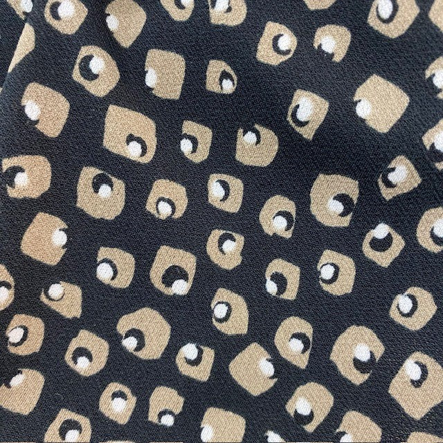 Jersey Polyester Léo Fond noir