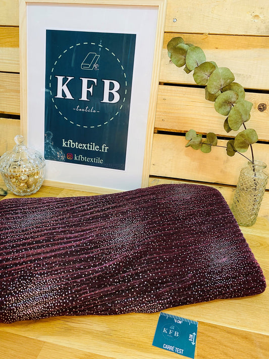 Résille Plissée Brodeaux Pailleté