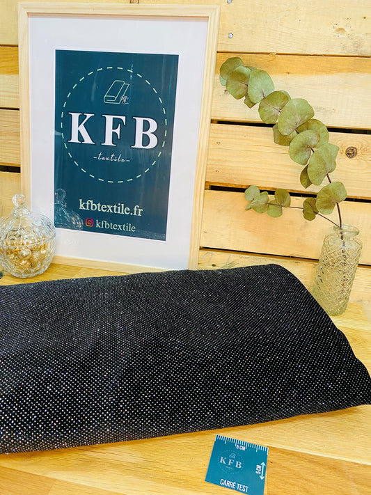 Velours Uni Pailleté